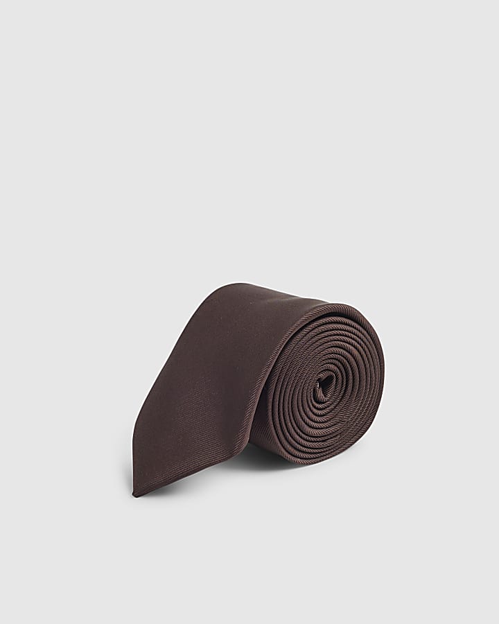 Brown Silk Tie