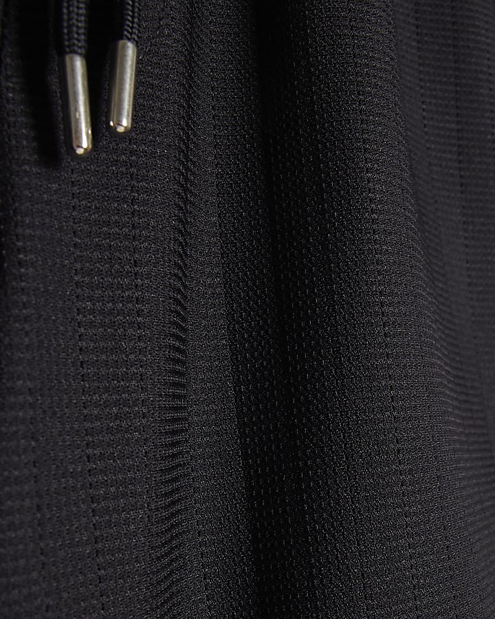 Navy Regular Fit Textured Short Length Shorts
