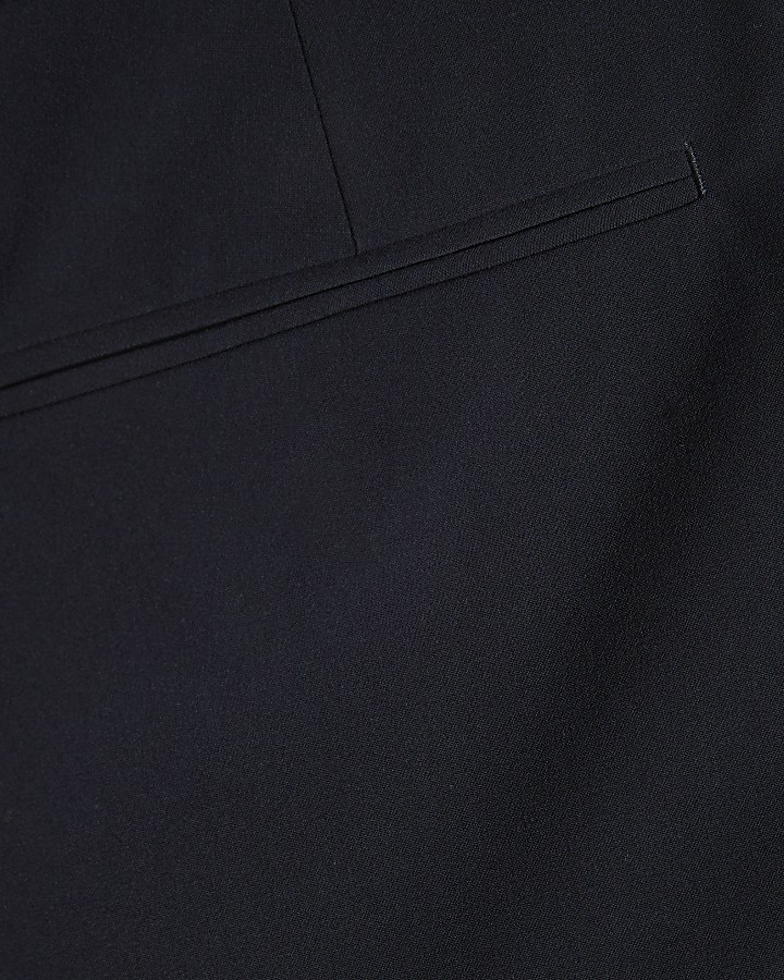 Navy Regular Fit Suit Trousers