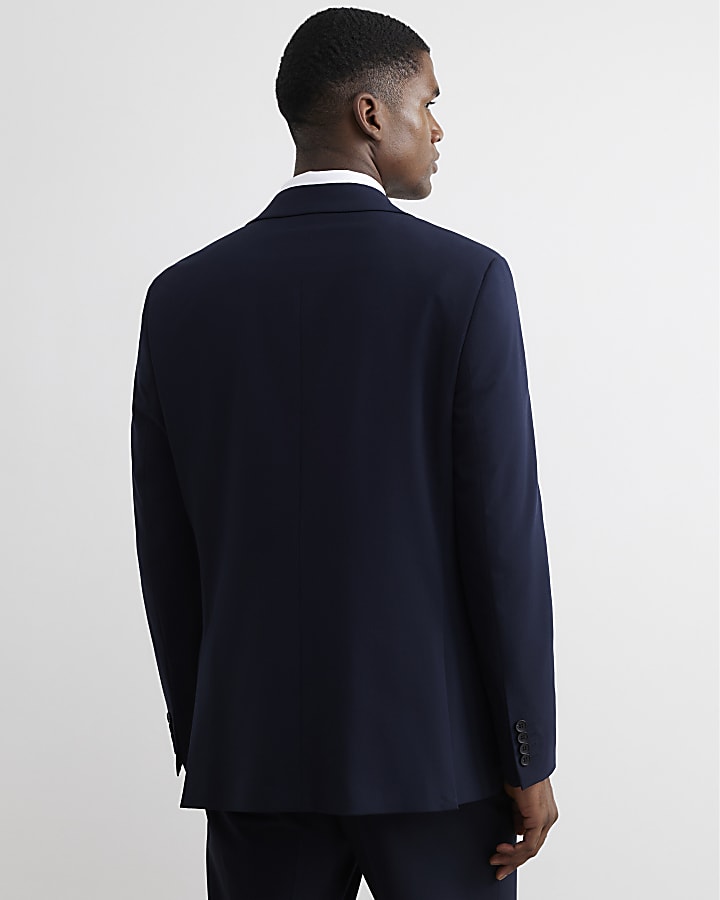 Navy Regular Fit Suit Jacket