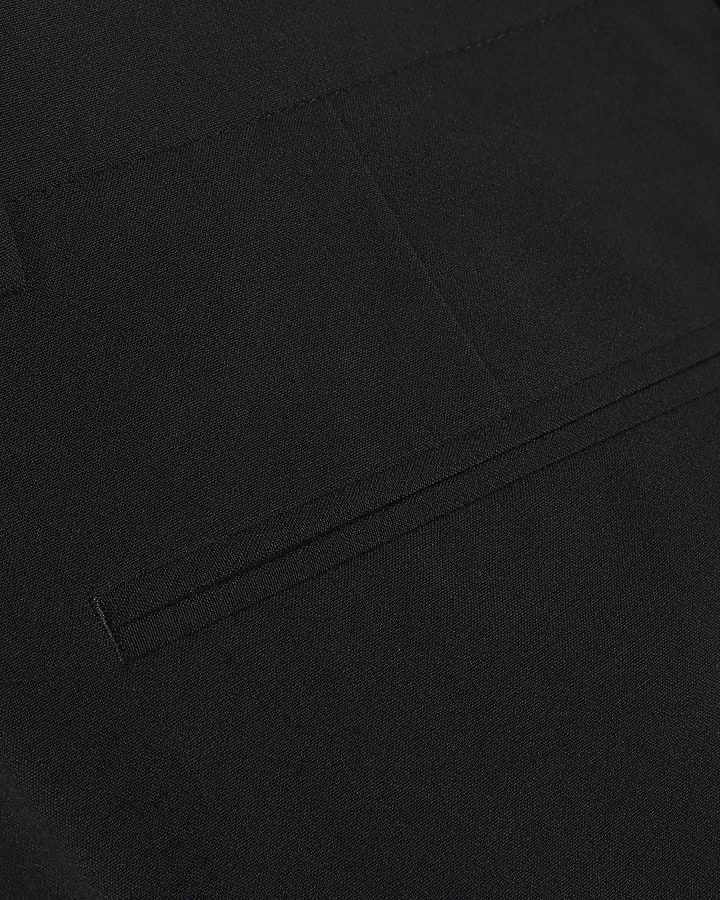 Black Regular Fit Suit Trousers