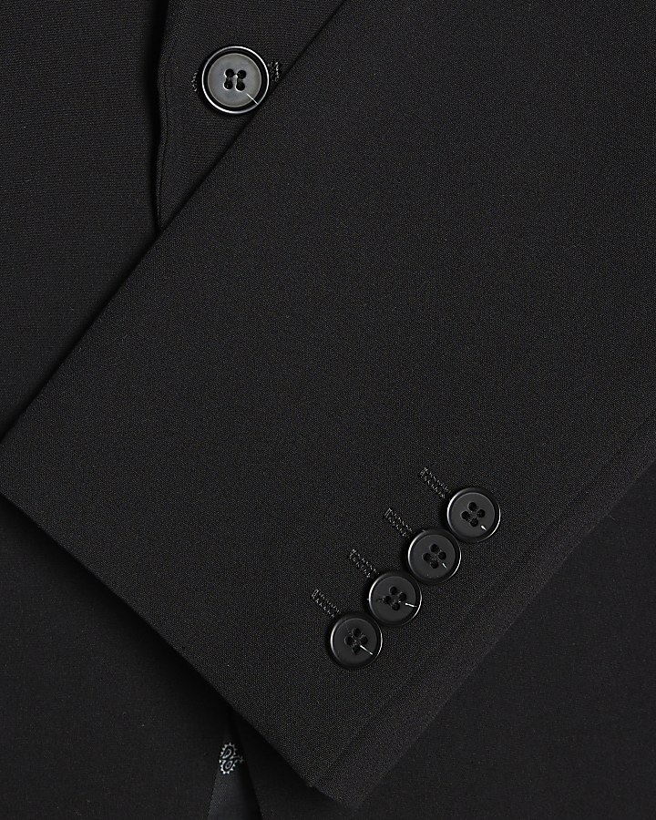 Black Regular Fit Suit Jacket
