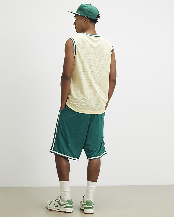 Green Mesh 72 Jort Shorts