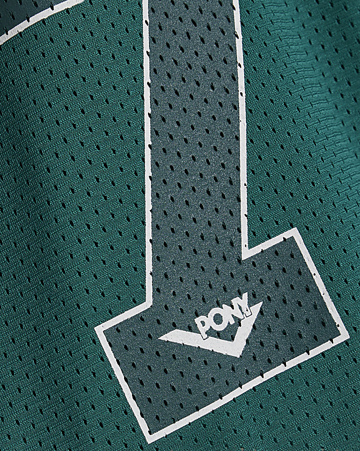 Green Mesh 72 Jort Shorts