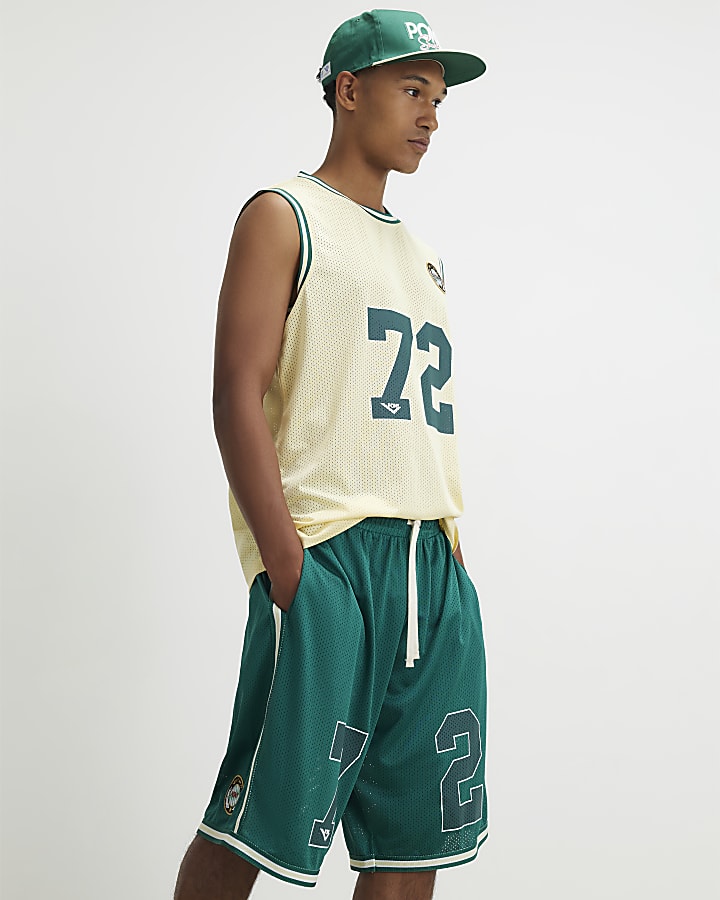 Green Mesh 72 Jort Shorts