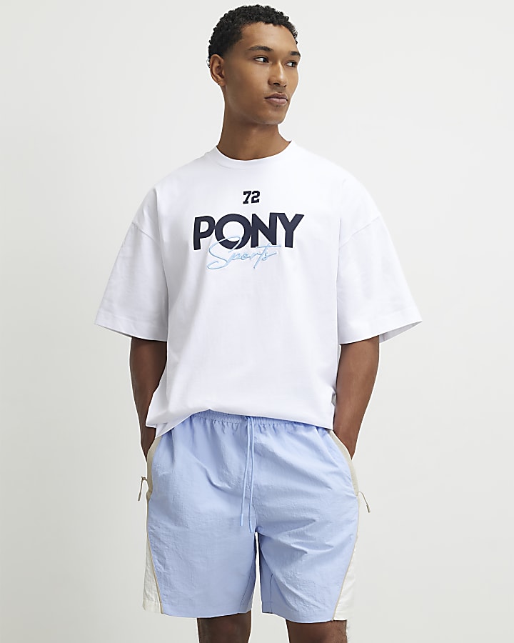 White Oversized Crest T-Shirt