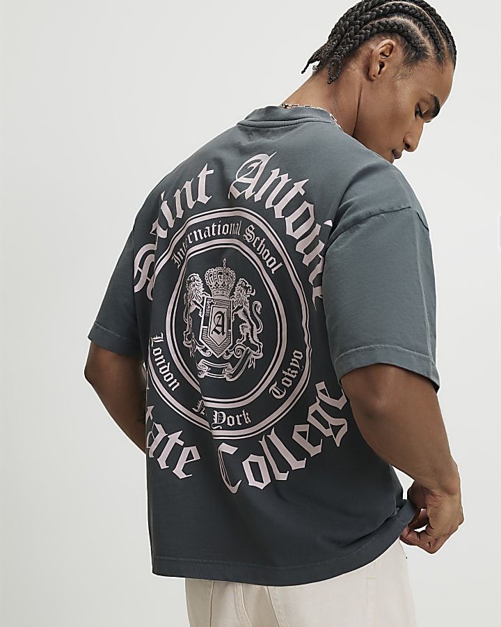 Grey Saint Antoine Crest T-Shirt