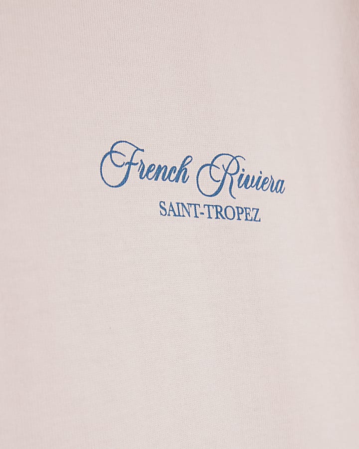 Pink Oversized Fit Royale Car T-Shirt