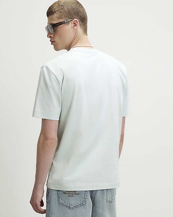 Blue Oversized Fit Cote Bleue Crest T-Shirt