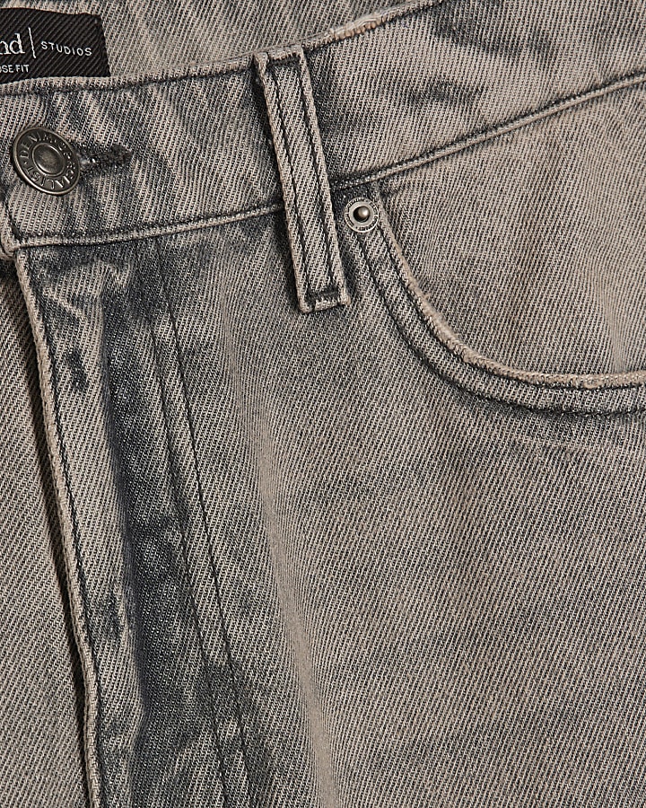 Grey Loose Fit Archive Dept Jeans