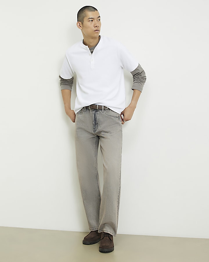 Grey Loose Fit Archive Dept Jeans