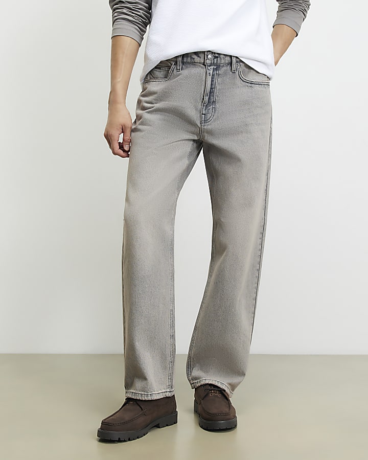 Grey Loose Fit Archive Dept Jeans