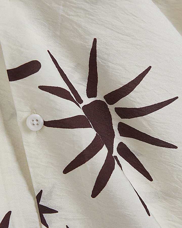 White Regular Fit Night Sky Shirt