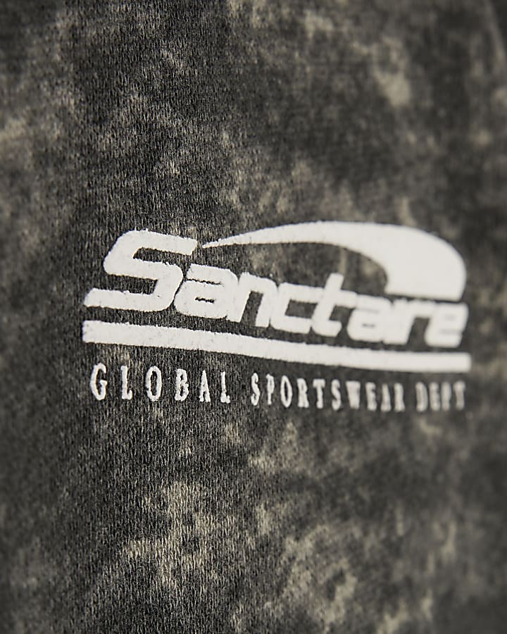 Black Washed Camouflage Sanctuaire T-Shirt