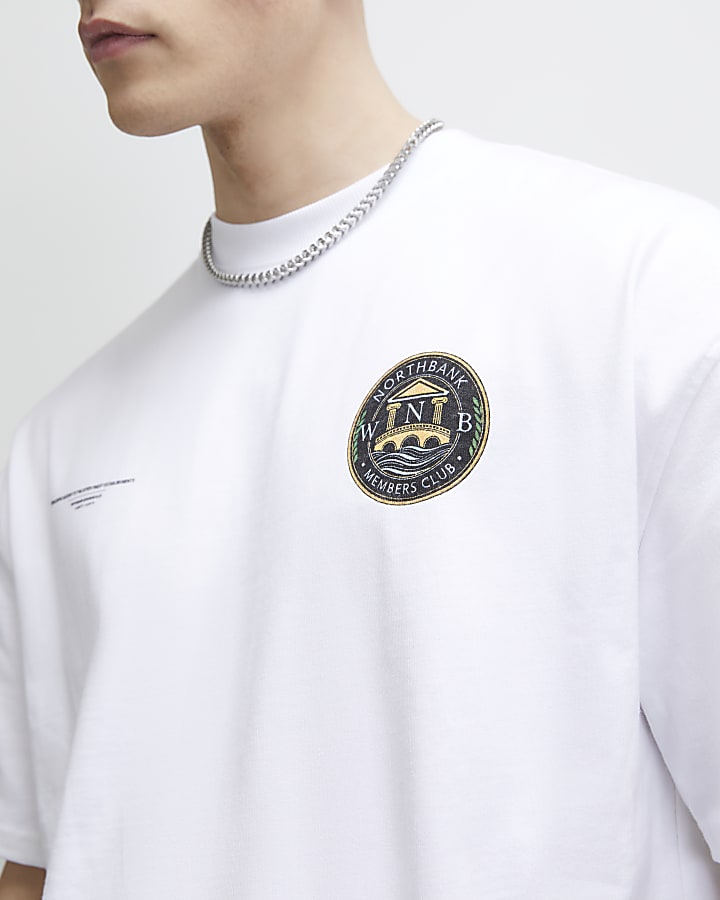 White Oversized Fit London City T-Shirt