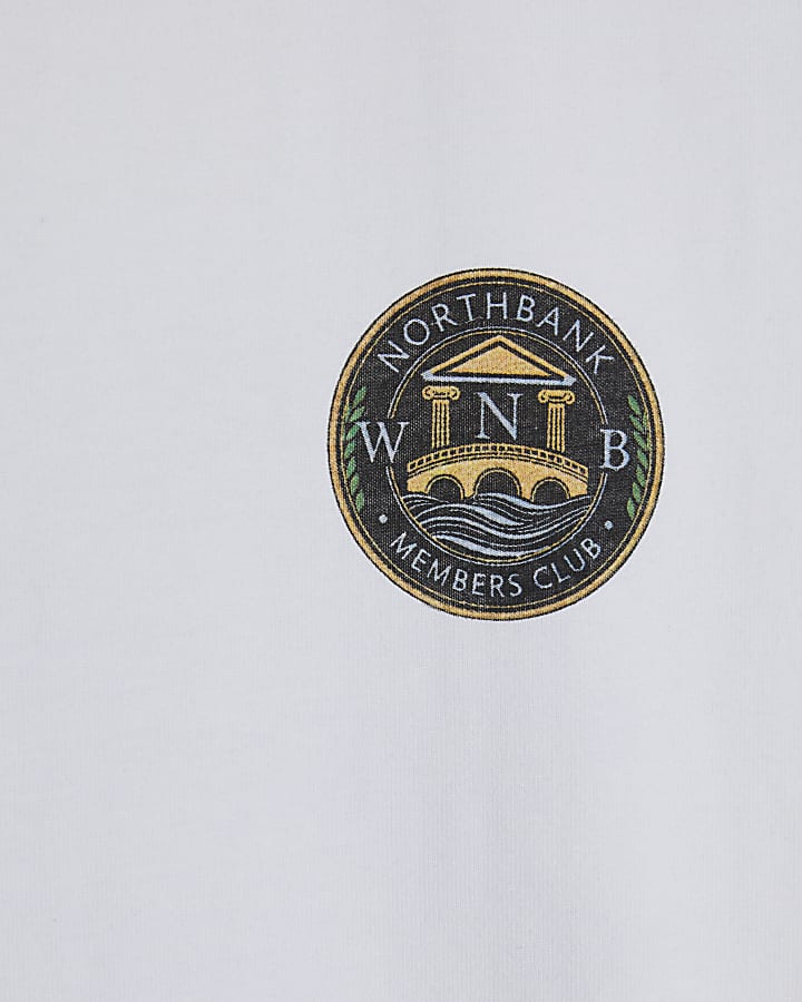 White Oversized Fit London City T-Shirt