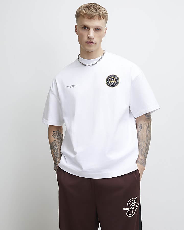 White Oversized Fit London City T-Shirt