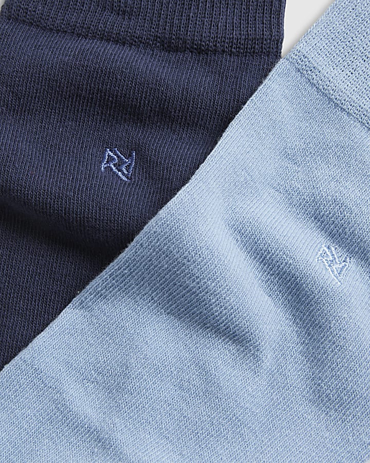 Blue Formal RI Grindle Pack Of 5 Socks