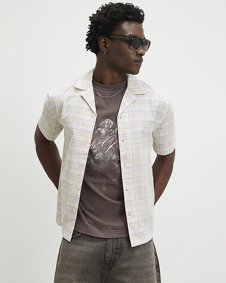 Brown Oversized Fit Angel of Night T-shirt