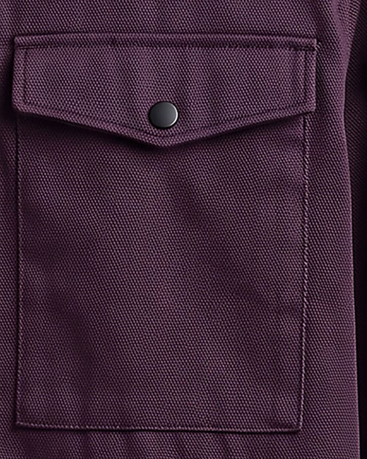 Purple Twill Shacket