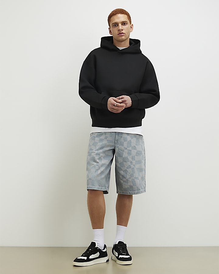 Black Oversized Fit Hoodie