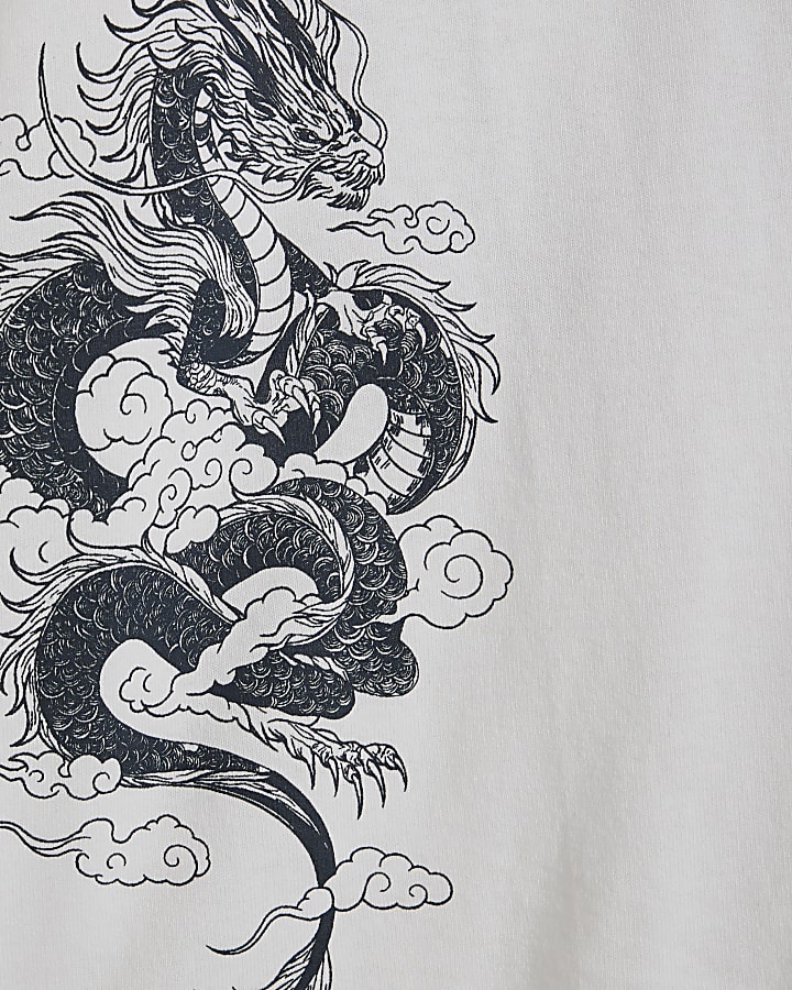 White Cotton Kanazawa Dragon T-Shirt