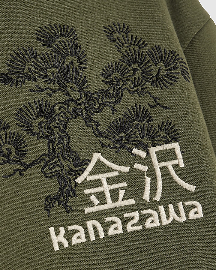 Green Cotton Blend Kanazawa Sweatshirt