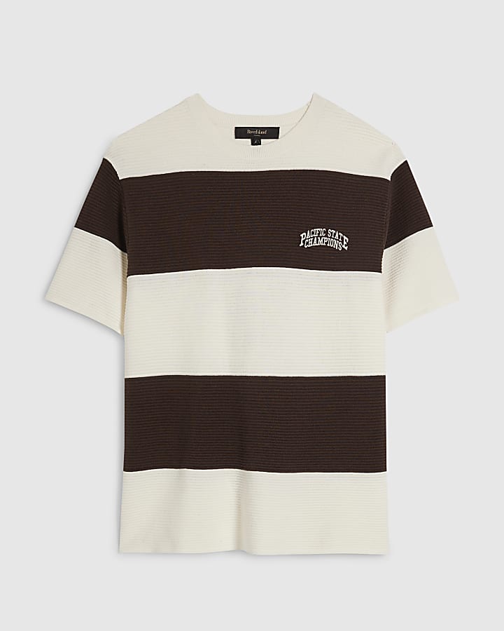 Brown Ottoman Stripe State Champion T-Shirt