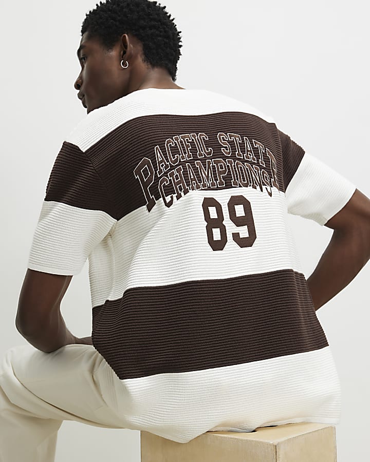Brown Ottoman Stripe State Champion T-Shirt