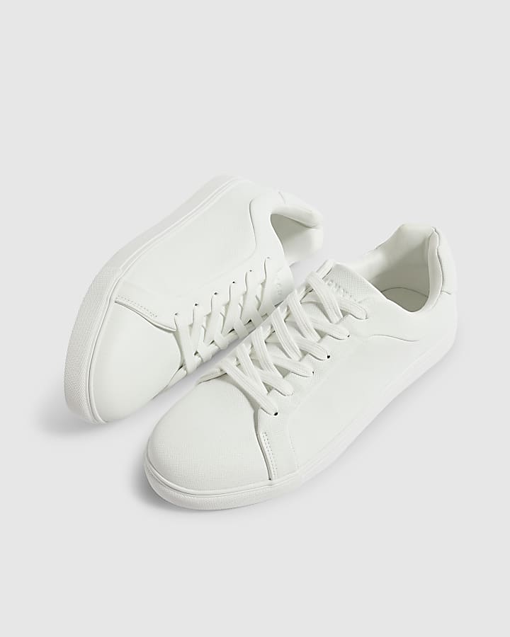 White Texture Trainers