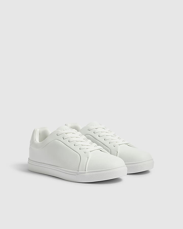 White Texture Trainers