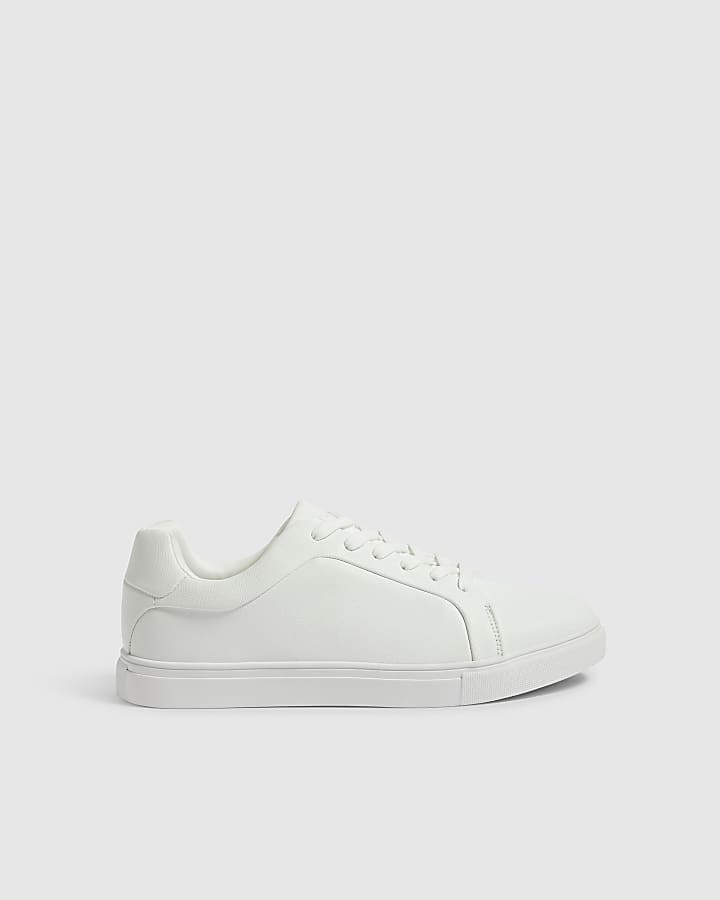 White Texture Trainers