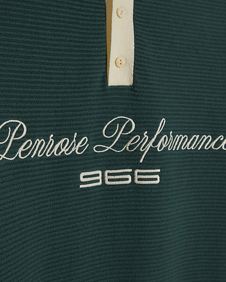 Green Knitted Short Sleeve Penrose Shirt