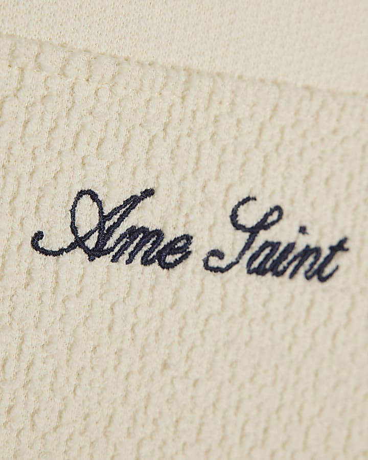 Cream Cotton Ame Saint Stripe T-Shirt