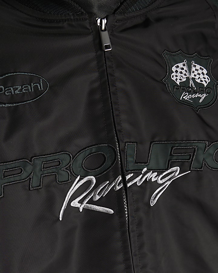 Green Sports Prolific Hooded Bomber Jacket