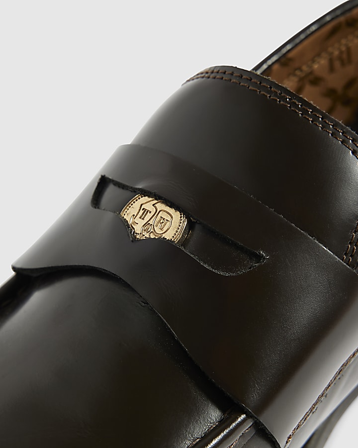 Brown Twisted Tailor Penny Loafer