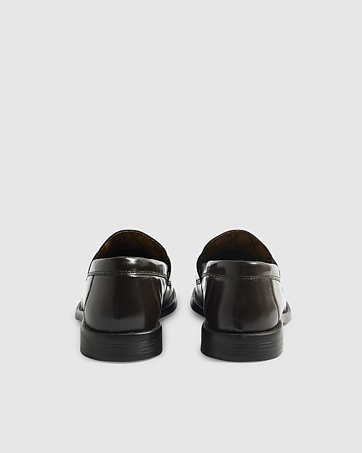 Brown Twisted Tailor Penny Loafer