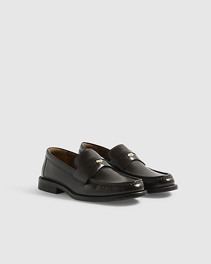 Brown Twisted Tailor Penny Loafer