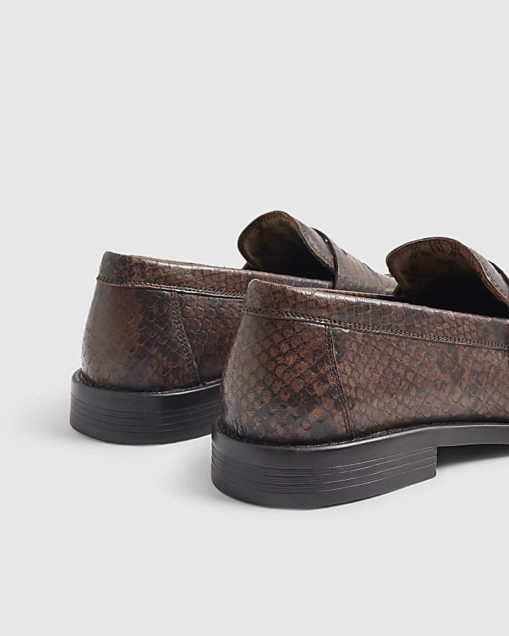 Brown Twisted Tailor Snake Loafer