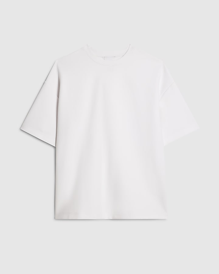 White RI Studio Boxy Crew Neck T-Shirt