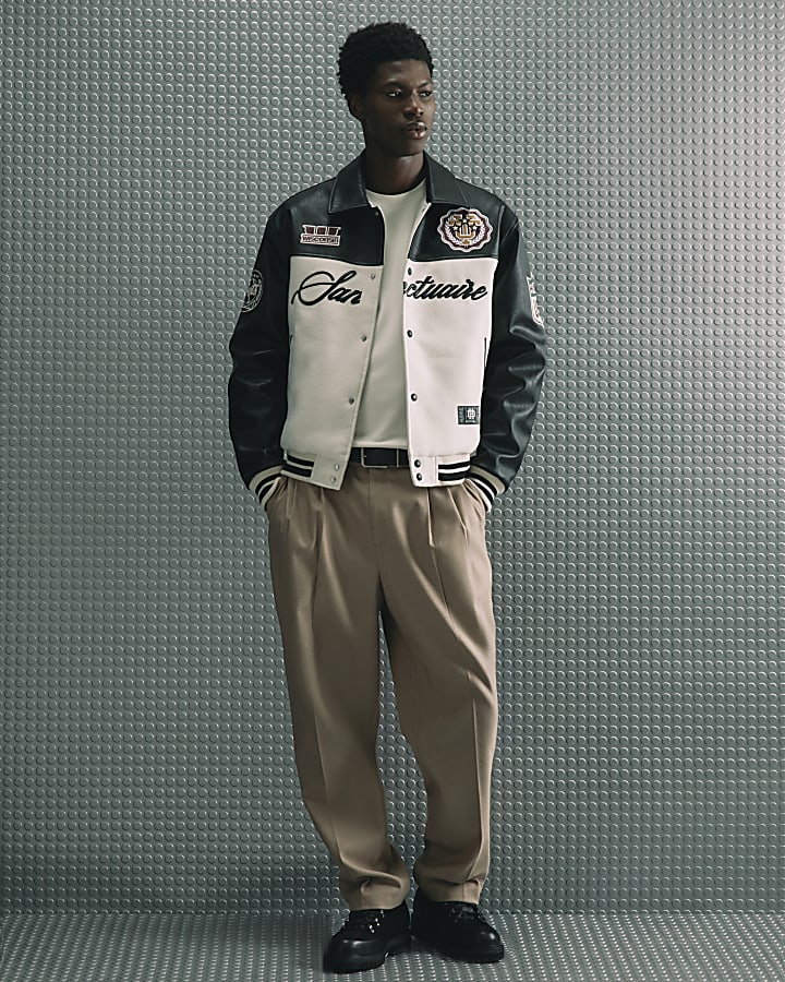 Black Club House Varsity Jacket