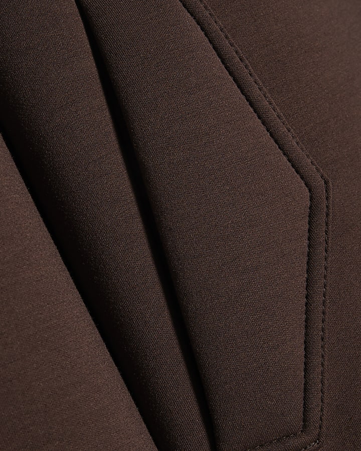 Brown Premium Funnel Neck Jacket