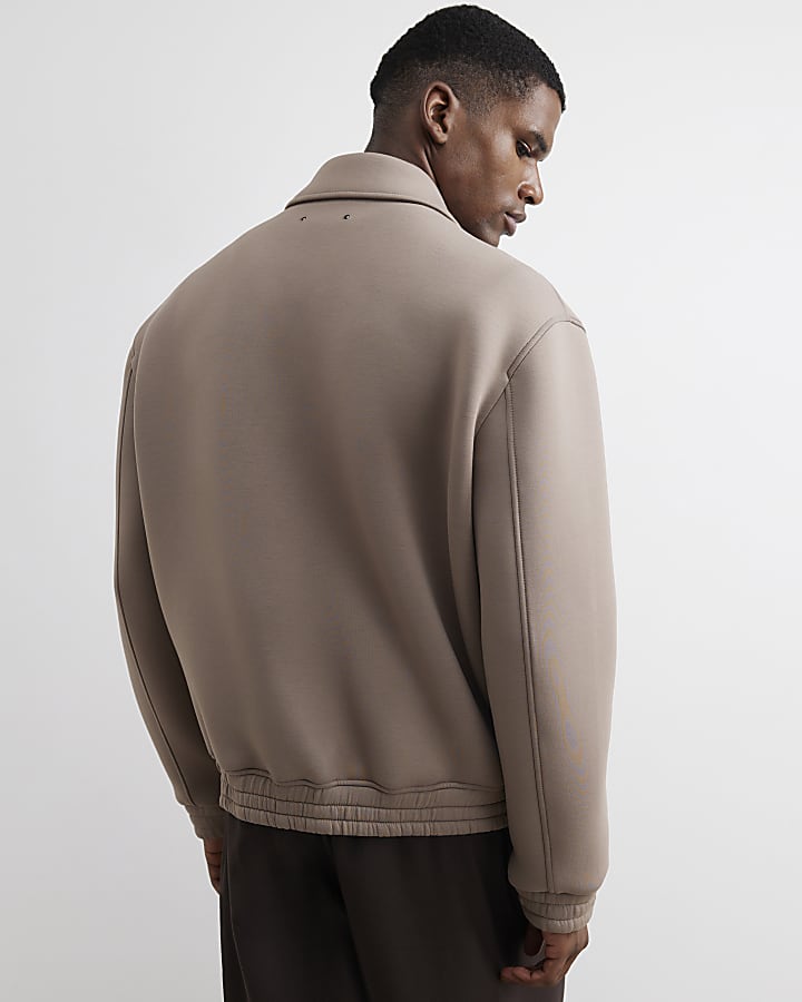 Beige Premium Zipped Jacket