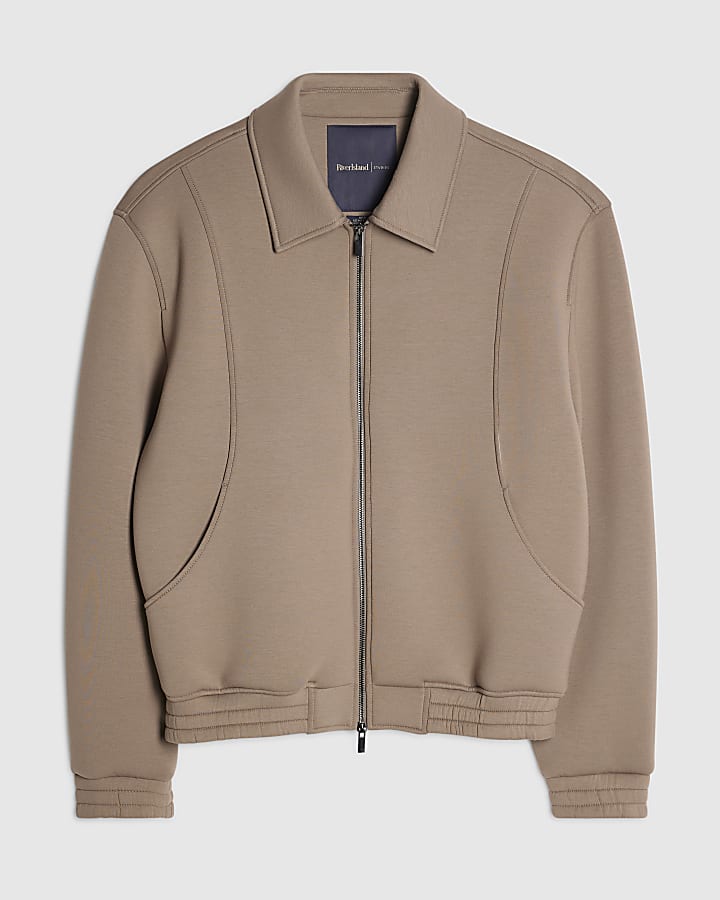 Beige Premium Zipped Jacket