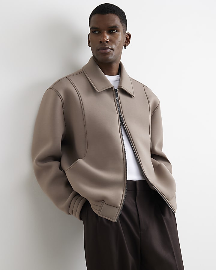 Beige Premium Zipped Jacket