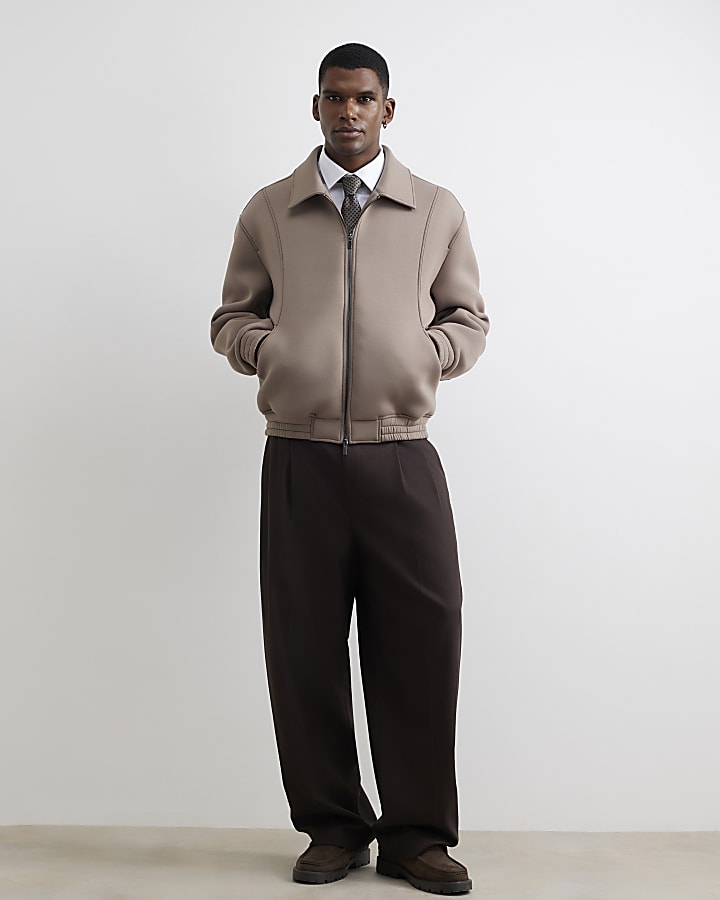 Beige Premium Zipped Jacket