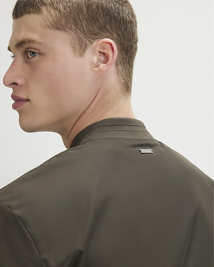 Green Lightweight Bomber Jacket