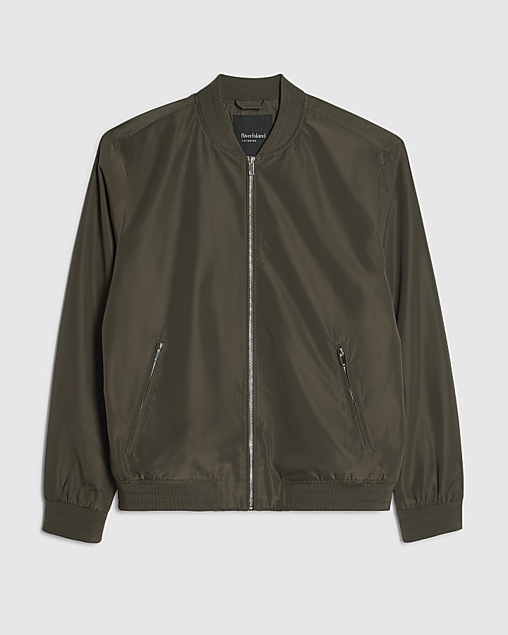 Green Lightweight Bomber Jacket