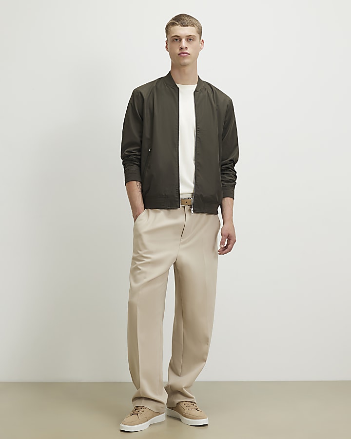 Green Lightweight Bomber Jacket