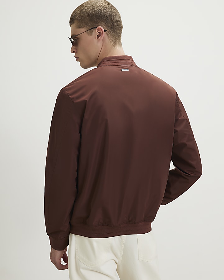 Brown Lightweight Bomber Jacket